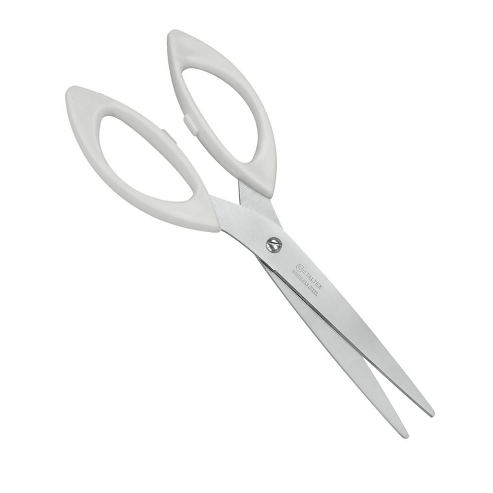 Schere Marten, Weiss B/L: ca. 7,2/21,5 cm - Basics, Metall (7,2/21,5cm) - Metaltex