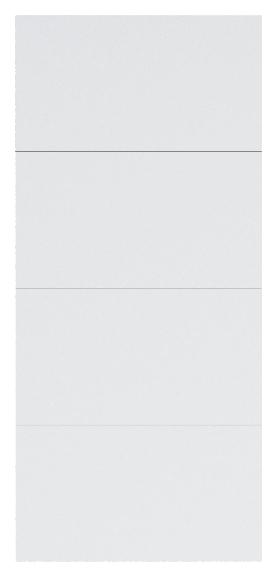 Schwebetür-erweiterung Unit F. Normalhöhe B:90 Cm Weiß - Weiß, MODERN, Holzwerkstoff - Ondega