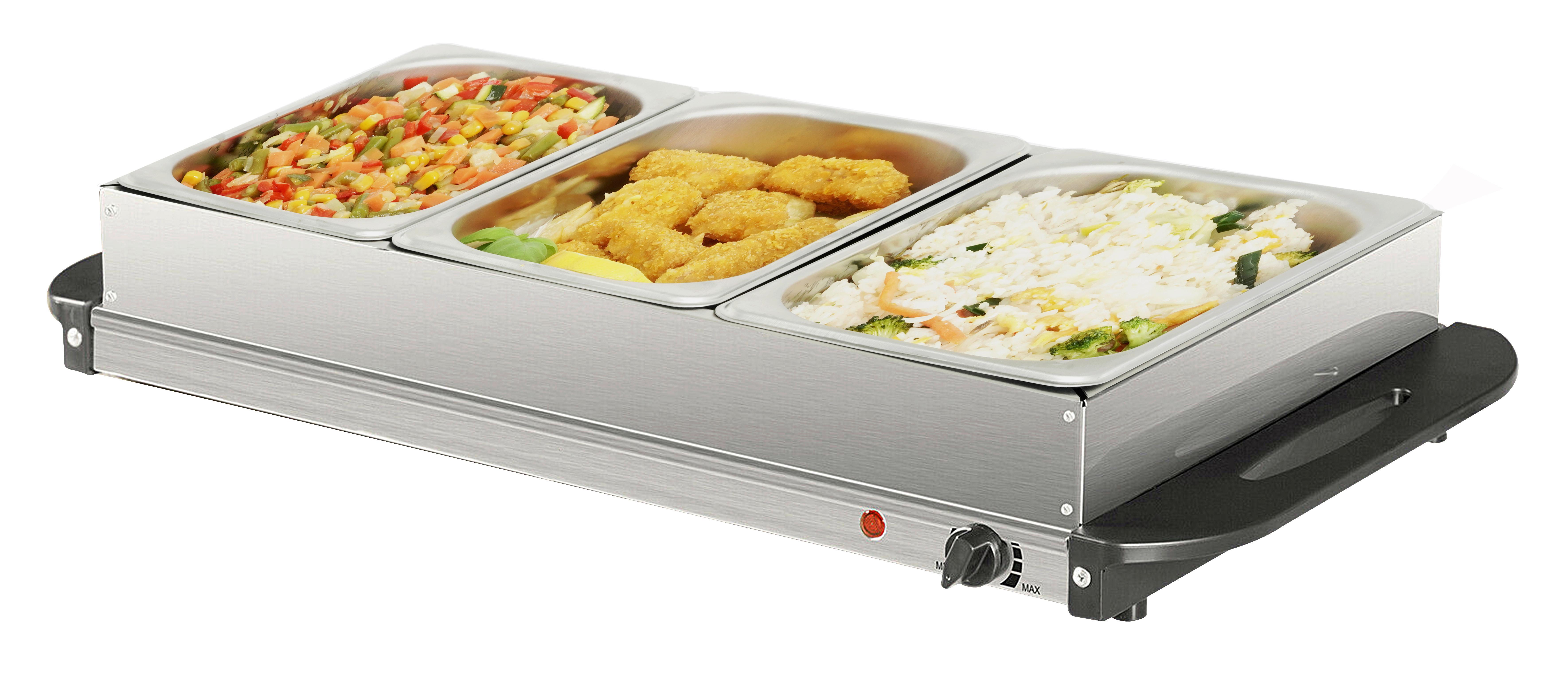 Chafing-Dish Sh 4.1 - Edelstahlfarben/Schwarz, Basics, Metall (64/14/36,4cm) - Silva Homeline