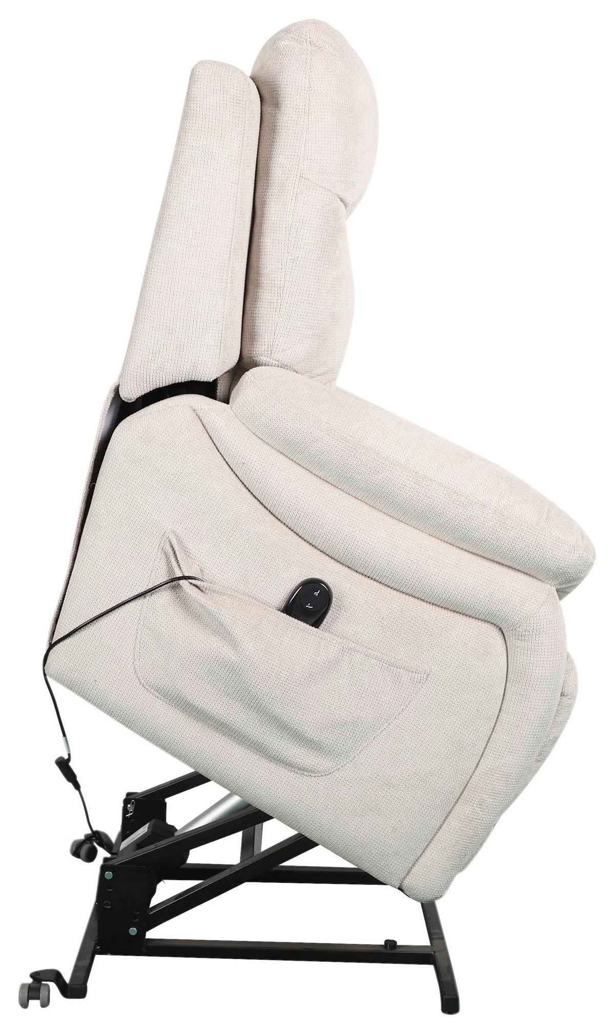 Relaxsessel Mario Webstoff Beige, B: 89 Cm - Beige/Schwarz, MODERN, Textil/Metall (89/107/94cm) - James Wood