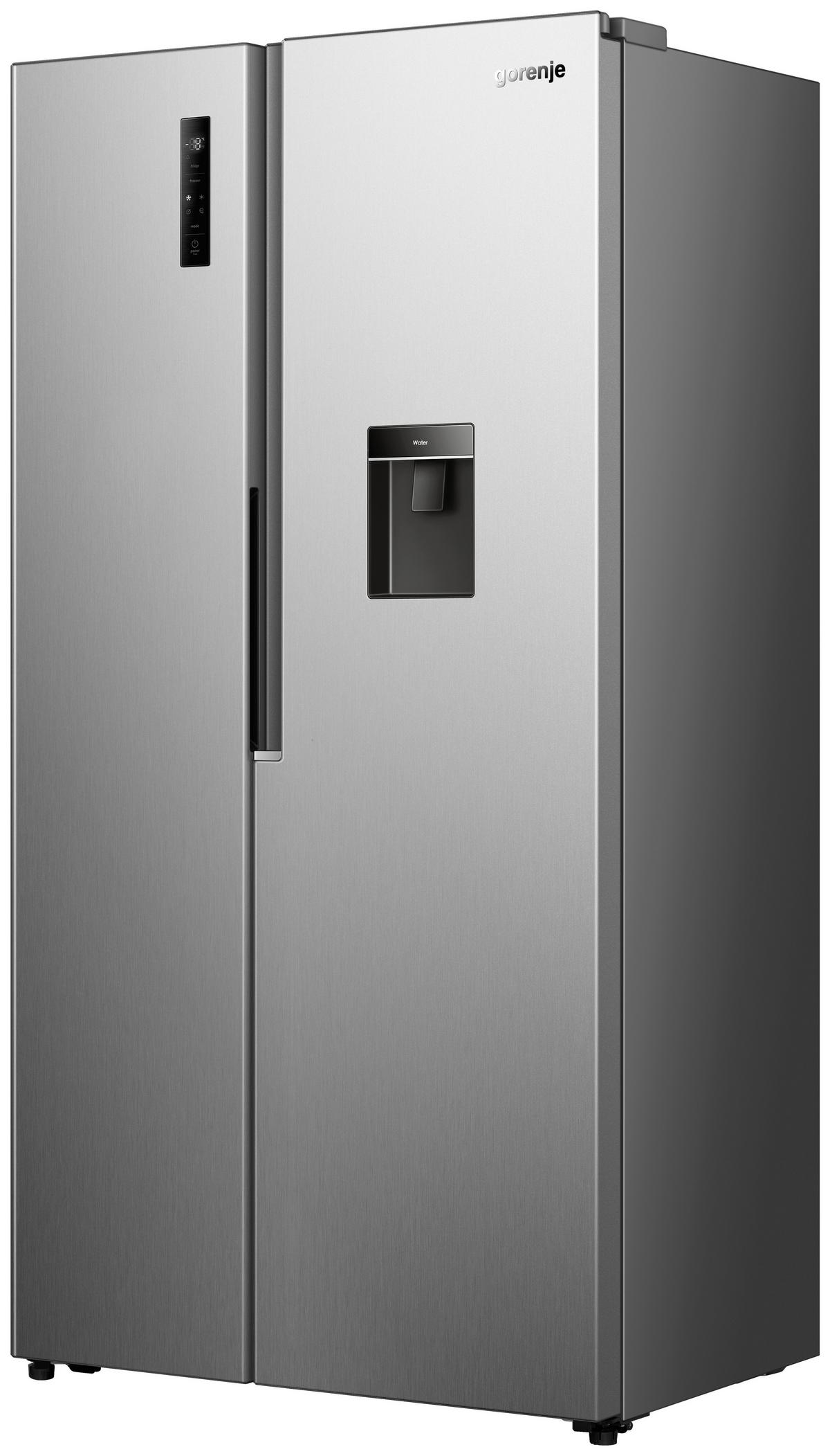 Side-by-side "nrs9e4xwd" No Frost Plus, Wasserspender - Edelstahlfarben, Basics (91,1/178,6/61,5cm) - Gorenje