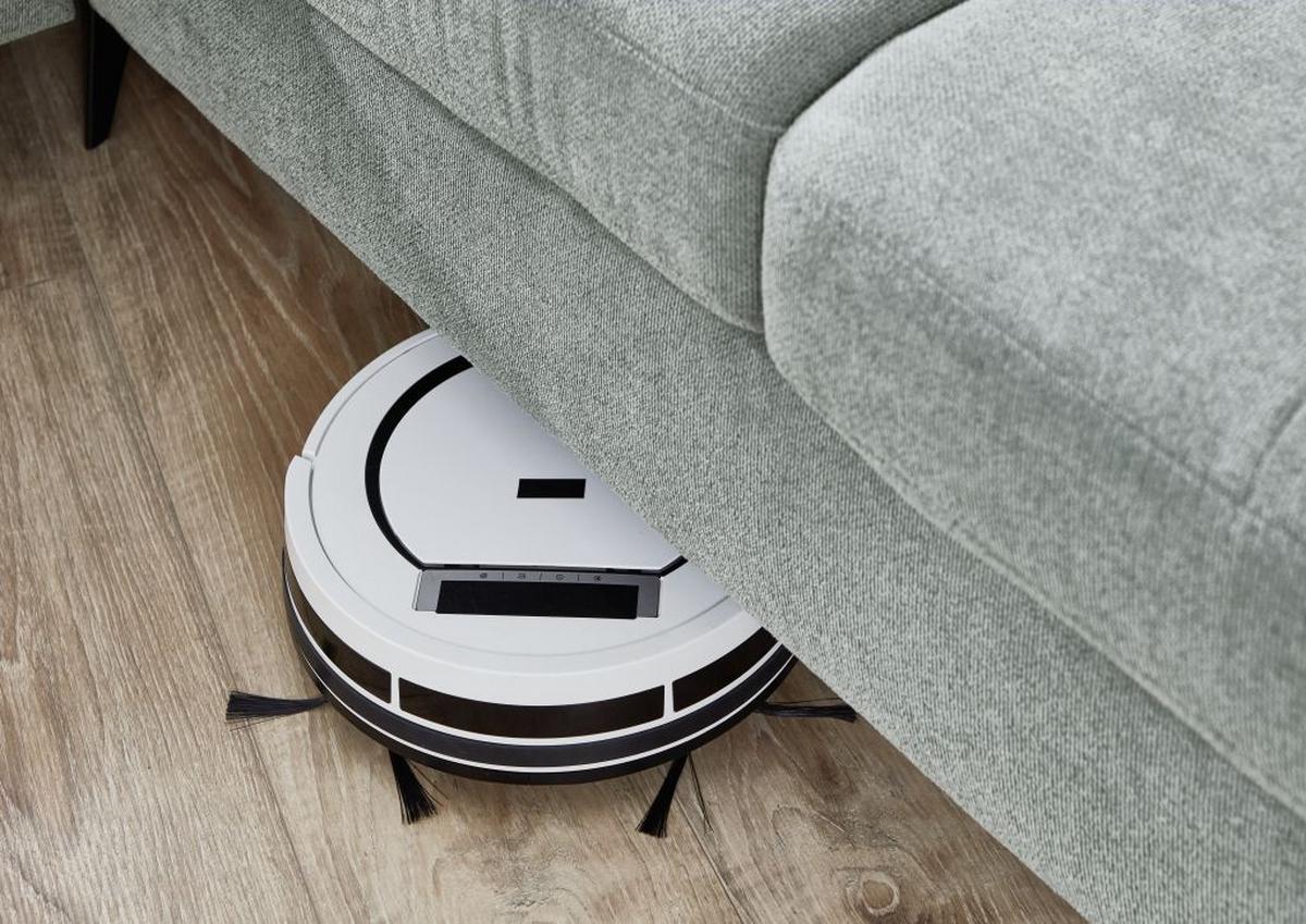 Sedačka SORENA U, pravá, sv.sivá ženilka, s funkciami - čierna/svetlosivá, Modern, kov/textil (198/353/255cm) - Premium Living