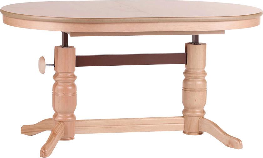 Couchtisch Höhenverstellbar + Ausziehbar Ramsau, Buchefarben - Buchefarben, Design, Holz/Holzwerkstoff (120-160/75/56-72cm) - MID.YOU