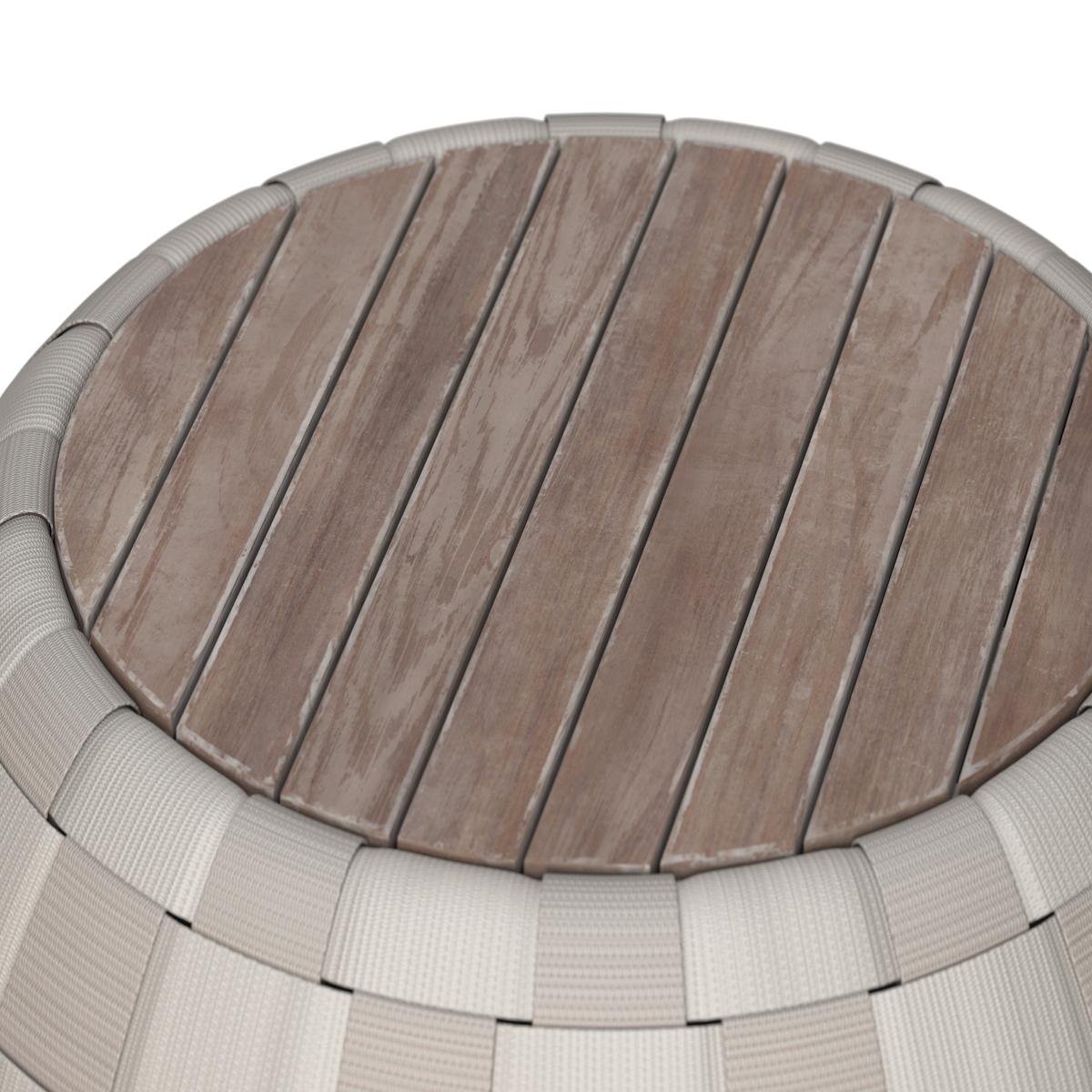 SADA NA BALKON PHILINA - krémová/barvy akácie, Moderní, dřevo/textil - Bessagi Garden