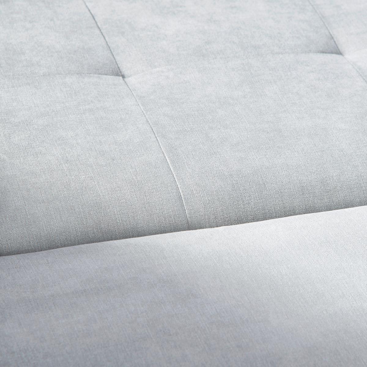 Sarokgarnitúra Joy I - világosszürke/barna, Design, textil (175/85/271cm)