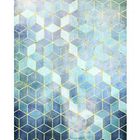 Vliestapete Mosaik Azzuro - Blau, Basics (200/250cm) - Komar