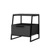 Beistelltisch Pal Beistelltisch - Anthrazit, Design, Holzwerkstoff (45/40/50cm) - Livetastic