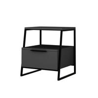 Beistelltisch Pal Beistelltisch - Anthrazit, Design, Holzwerkstoff (45/40/50cm) - Livetastic