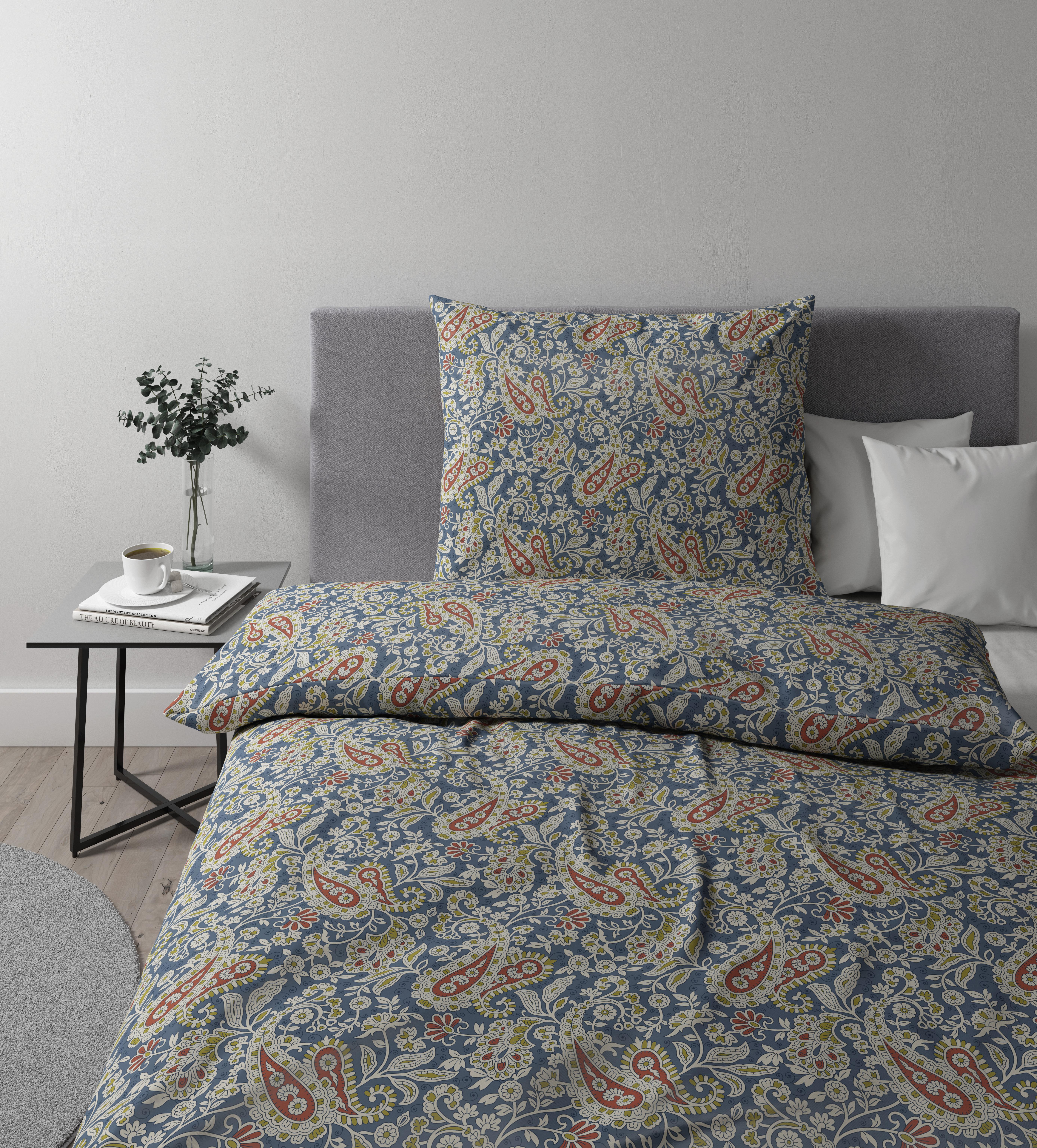 Posteľná Bielizeň Paisley, 140/200cm, Modrá - modrá, Romantický / Vidiecky, textil (140/200cm) - Premium Living