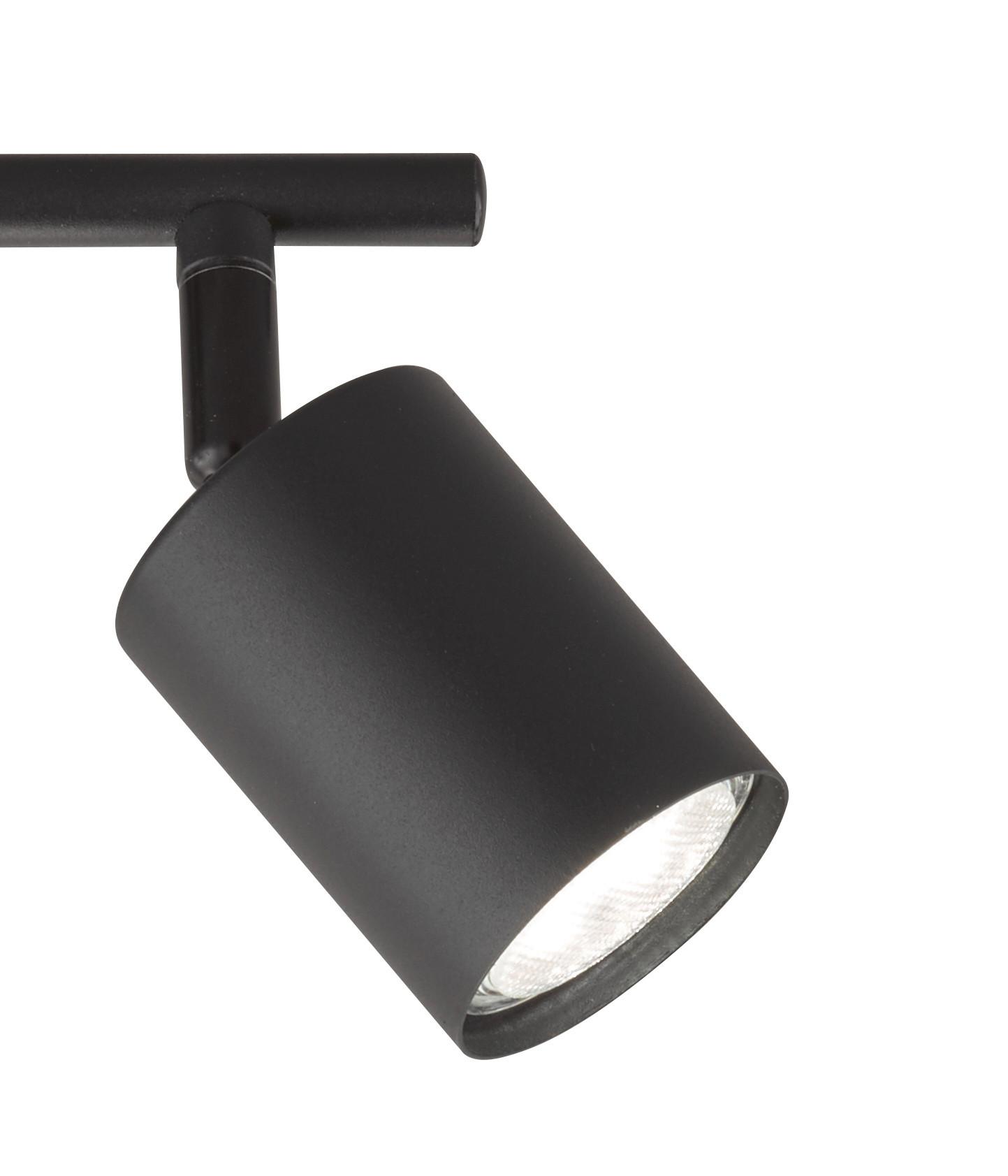 LED-Deckenleuchte Vano L: 30 cm, drehbar, 3-Flammig - Schwarz, Basics, Metall (42/8/12cm) - Fischer & Honsel