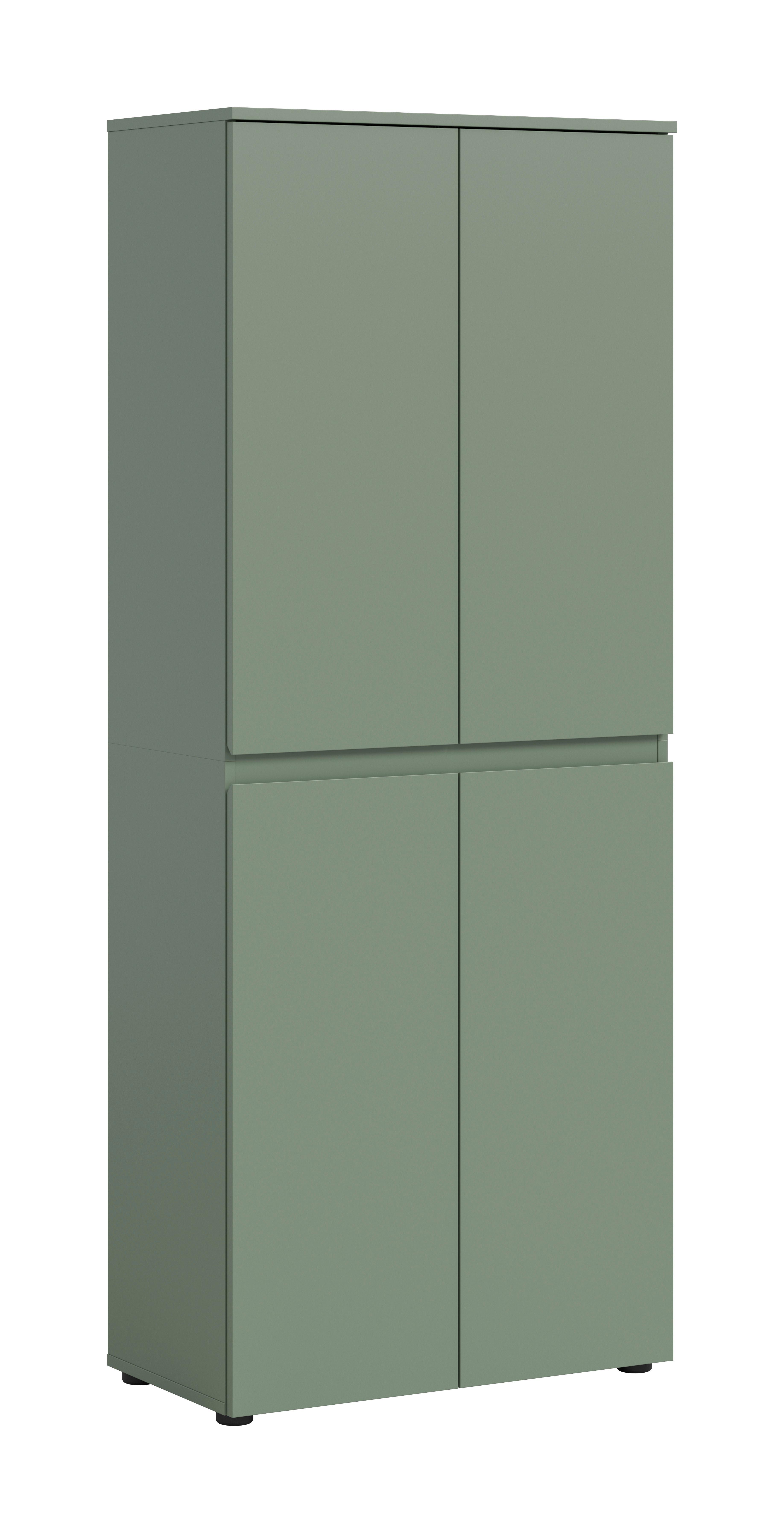 Garderobenschrank Scarpa, Graugrün B: 70 Cm