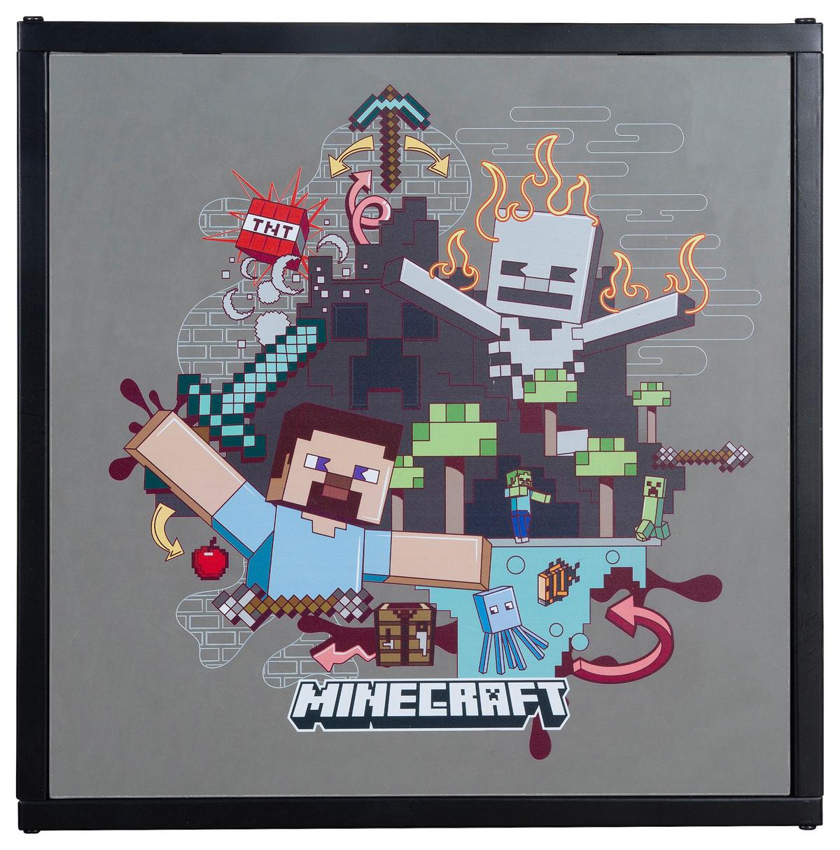 Beistelltisch Minecraft - Schwarz, MODERN, Holzwerkstoff/Metall (45/45/48cm) - Minecraft