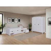 EINZELZIMMER Bastian Weiß 3-teilig - Weiß, MODERN, Holz - MID.YOU