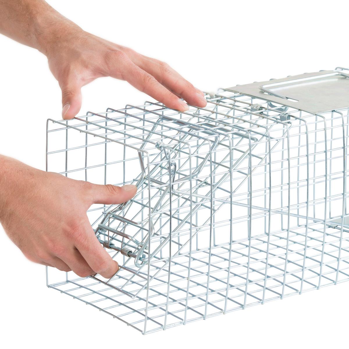 Marderfalle Lebendfalle Metall 60x18x20 Cm - Alufarben, Basics, Metall (60/18/20cm)