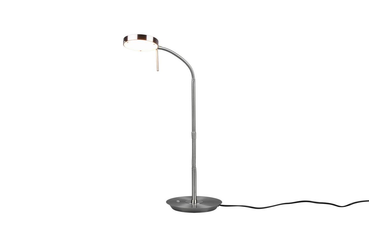 Led-schreibtischlampe Nickelf. 4-Fach Schaltbar, Flexarm - Basics (57/19/46cm) - Trio Leuchten