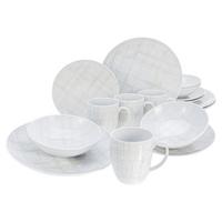 KOMBINOVANÝ SERVIS HOME - viacfarebná/biela, Basics, keramika - Creatable
