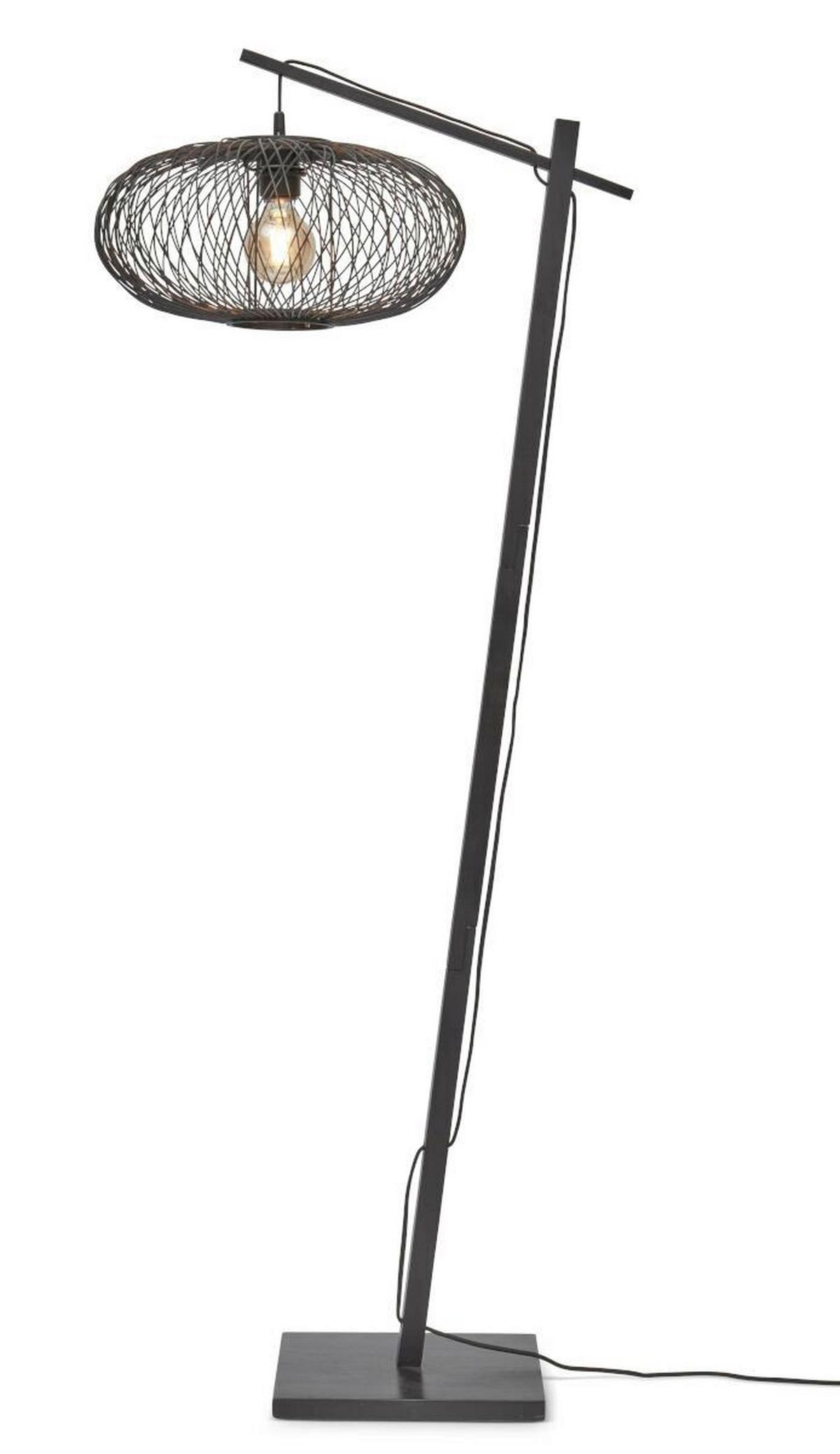 Stehleuchte Cango/fs/ad/b/4020/b - Schwarz, Trend (150/40/62cm) - Good & Mojo