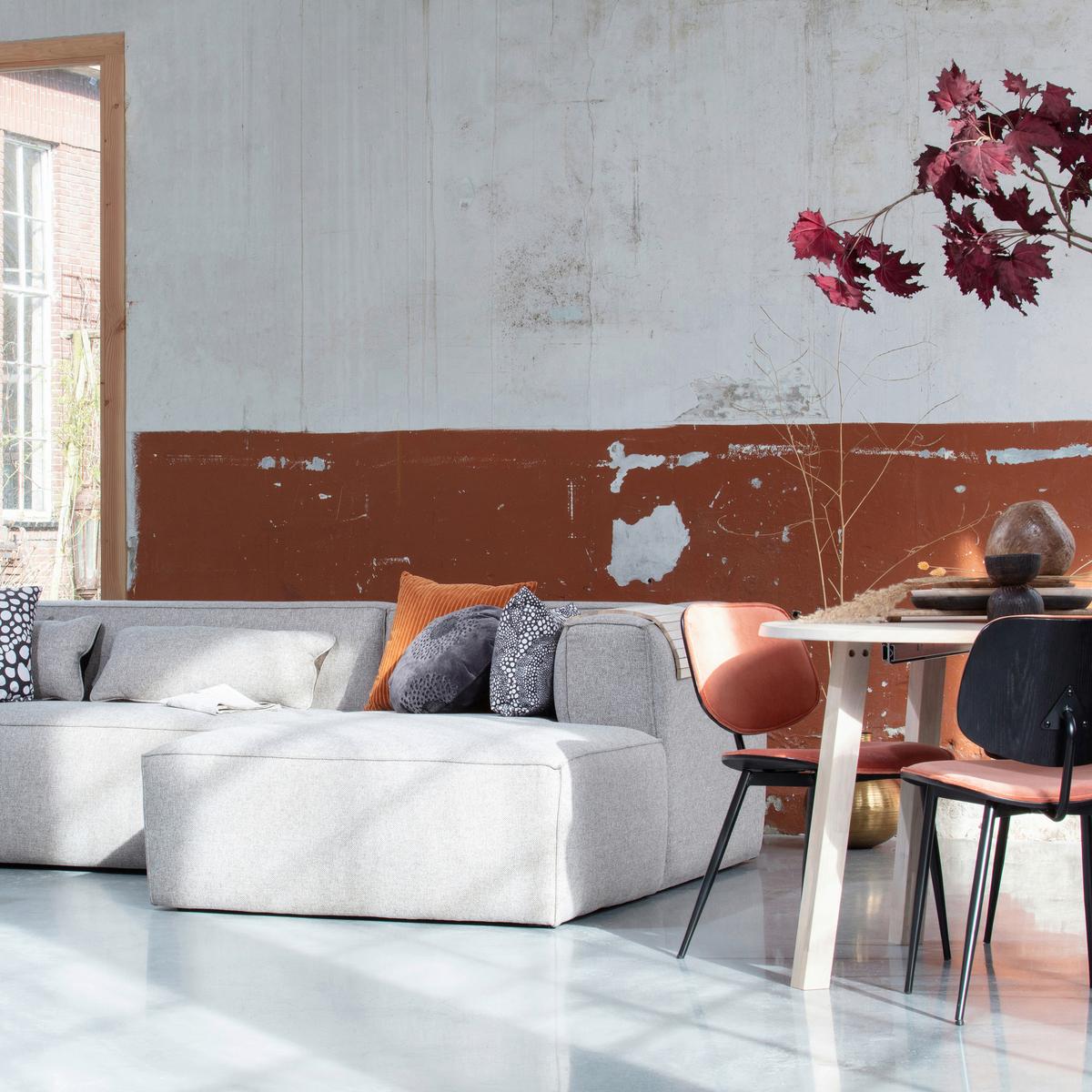 Ecksofa Bean Hellgrau S: 305x175cm - Hellgrau, Design, Textil (305/175cm) - Livetastic