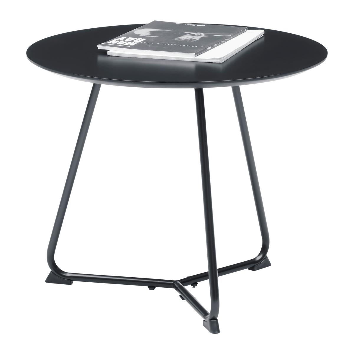 KONFERENČNÍ STOLEK MICA - černá, Moderní, kov/kompozitní dřevo (55/55/46cm) - Mömax