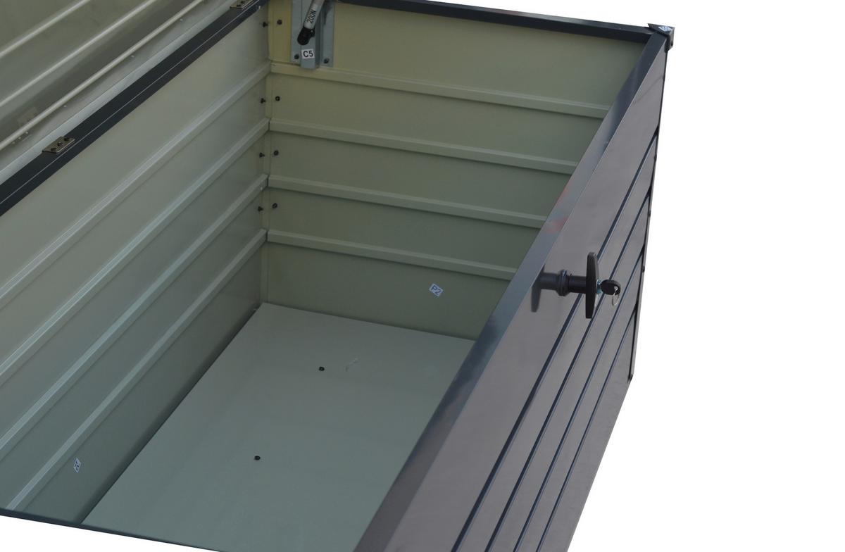 Kissenbox Robus - Anthrazit, MODERN, Metall (165/63/71cm) - Beldano