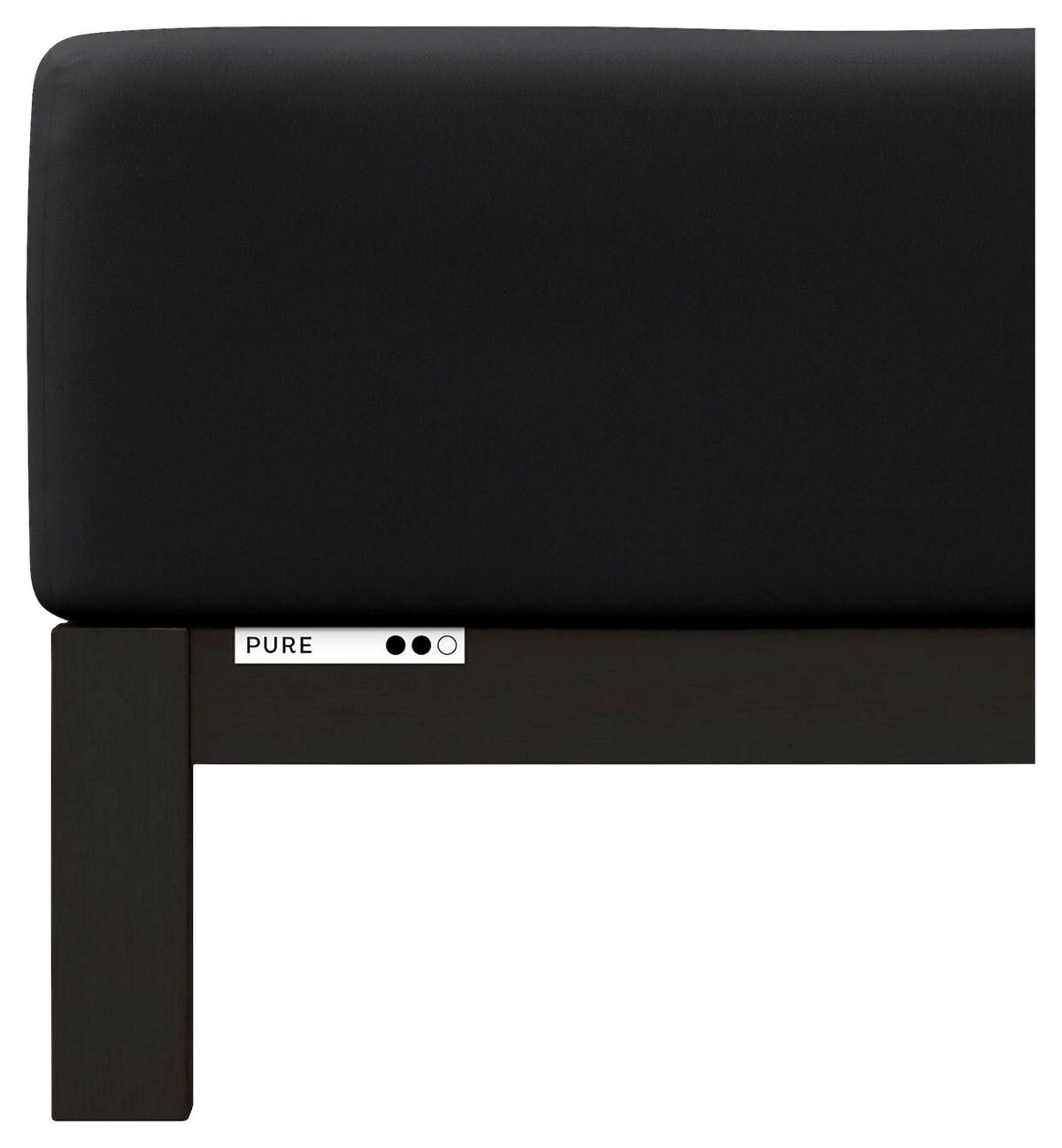 Boxspring-spannleintuch Pure Boxspring - Schwarz, Basics, Textil (90-100/190-220cm) - Schlafgut