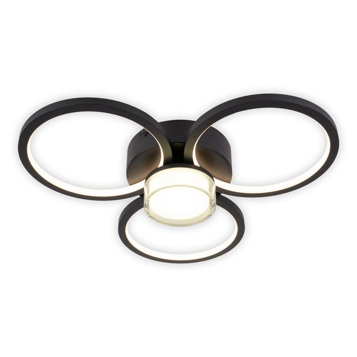 LED-Deckenleuchte 1403822 Cimo - Schwarz/Weiß, KONVENTIONELL, Kunststoff/Metall (43.6/9.5cm) - Näve