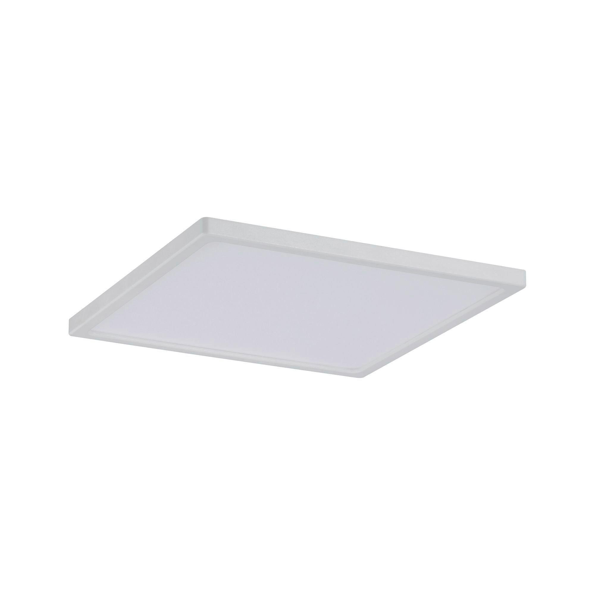 Led-deckenleuchte L: 12 Cm Weiß Matt Rechteckig - Weiß, Basics, Kunststoff (12/12cm) - Paulmann