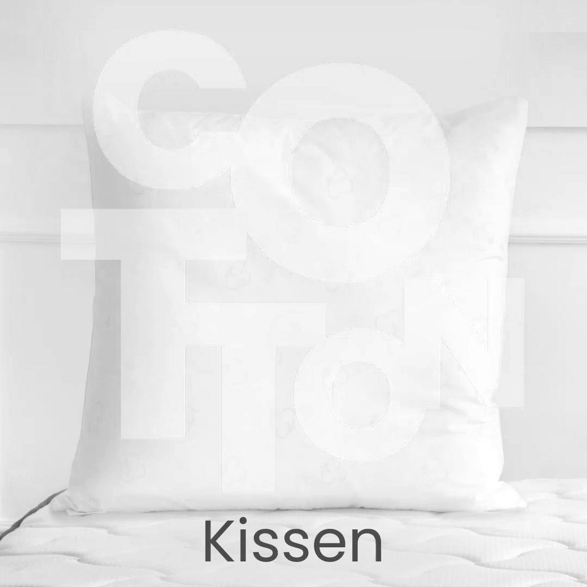 Kopfpolster Cotton - Weiß, Basics, Textil (80/80/15,5cm) - Yatas