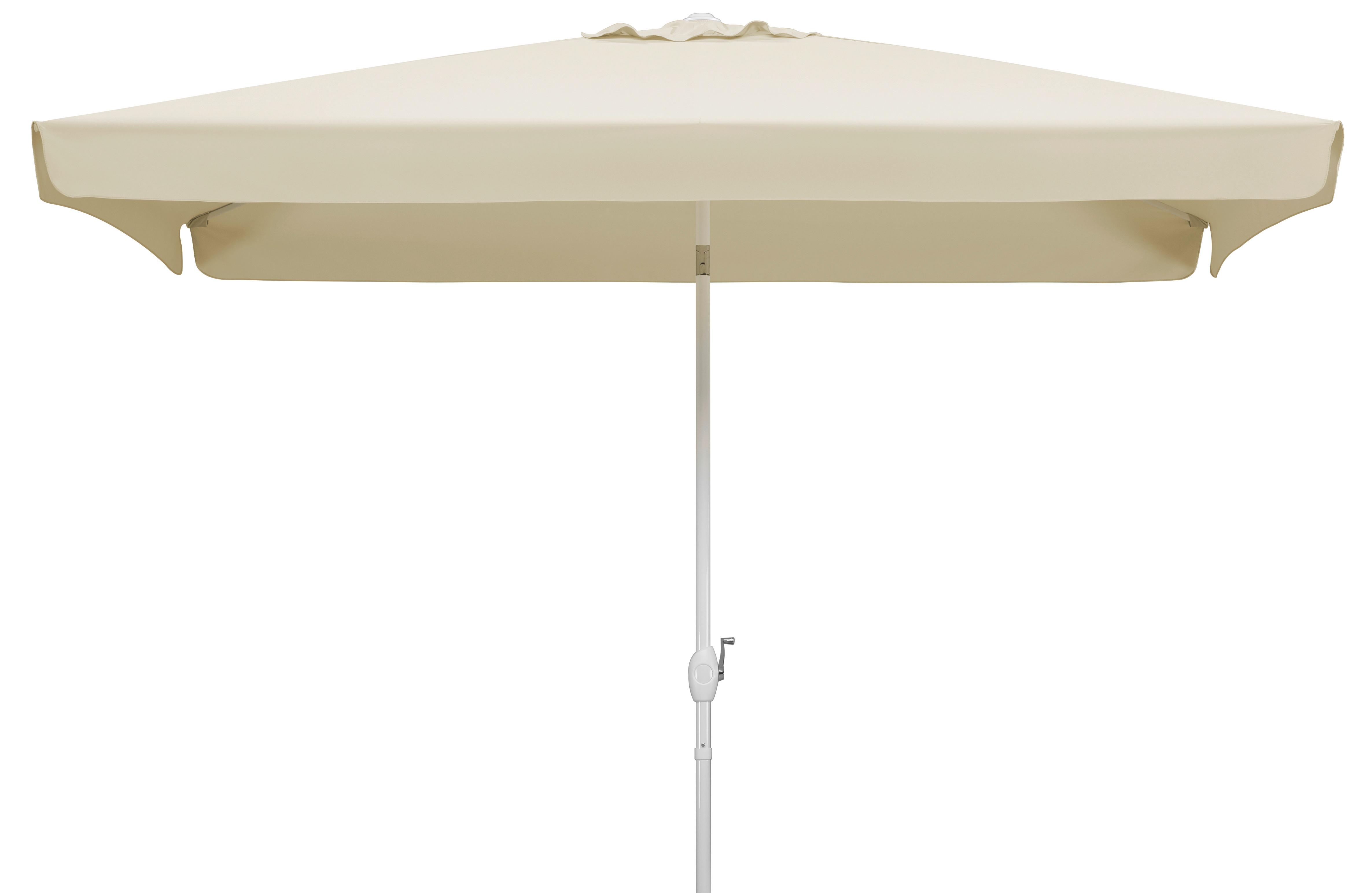 Sonnenschirm Oslo Natur BxHxT: 200x250x300 cm Naturfarben - Naturfarben/Weiß, Basics, Textil/Metall (200/250/300cm) - Schneider