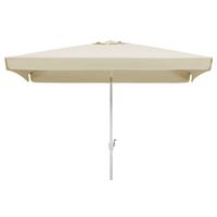 Sonnenschirm Oslo Natur Bht: 200x250x300 Cm Naturfarben - Naturfarben/Weiß, Basics, Textil/Metall (200/250/300cm) - Schneider