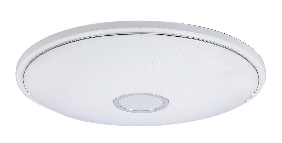 LED-Deckenleuchte Opal Weiß D: 68 cm - Opal/Weiß, Basics, Kunststoff/Metall (68/10cm) - Globo