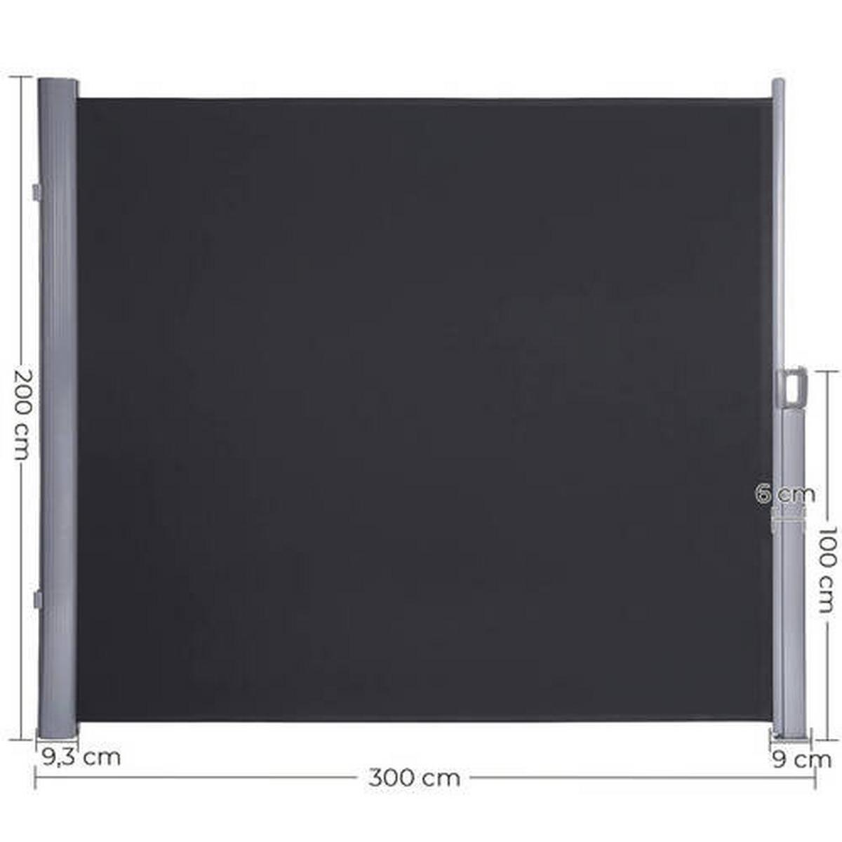 Markise Dunkelgrau Grau BxH: 300x200 cm - Dunkelgrau/Grau, Basics, Textil/Metall (300/200cm) - Modante