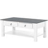 Couchtisch Ines mit Ablagefach Grau/Weiß - Weiß/Grau, Design, Holz (110/45/60cm) - MID.YOU