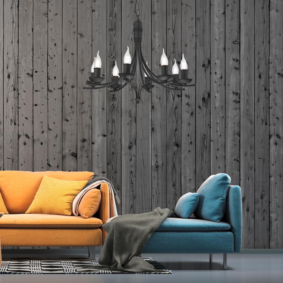 Pendelleuchte 44125_lucy_black - Schwarz Hochglanz, KONVENTIONELL, Metall (58/100cm)