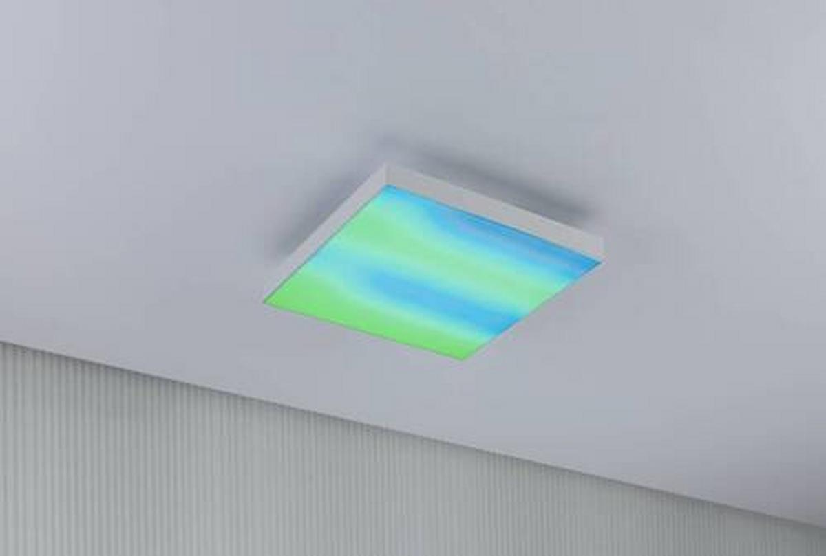 LED-Paneel L: 29,5 cm dimmbar - Weiß, Basics, Metall (29,5/29,5cm) - Paulmann