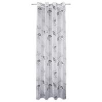 Vorhang Mit Ösen Iver 140x245 cm Silber - Grau, MODERN, Textil (140/245cm) - Luca Bessoni