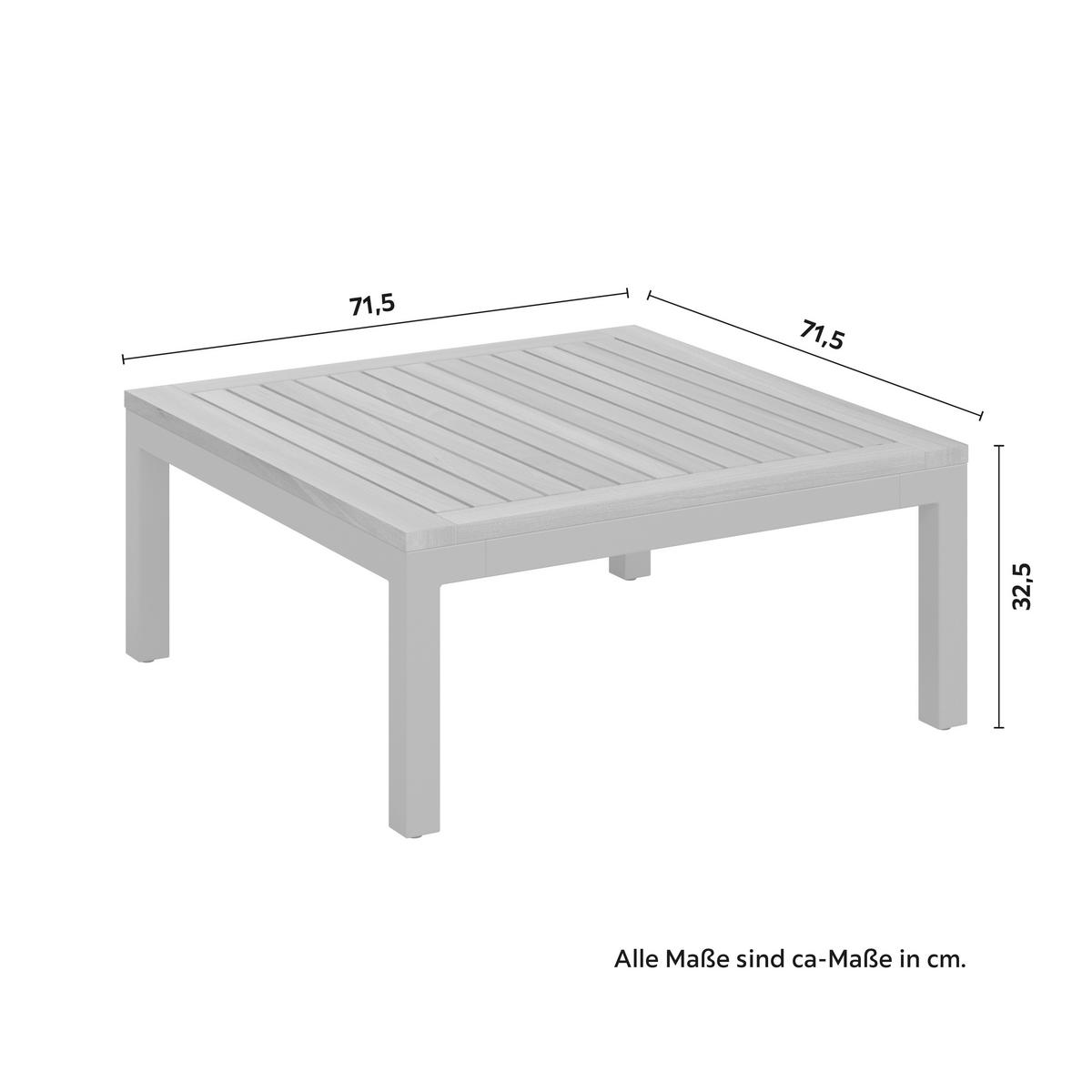 TERASOVÁ SEDACÍ SOUPRAVA LIA - hnědá/barvy akácie, Moderní, kov/dřevo (138/77/207cm) - Mömax