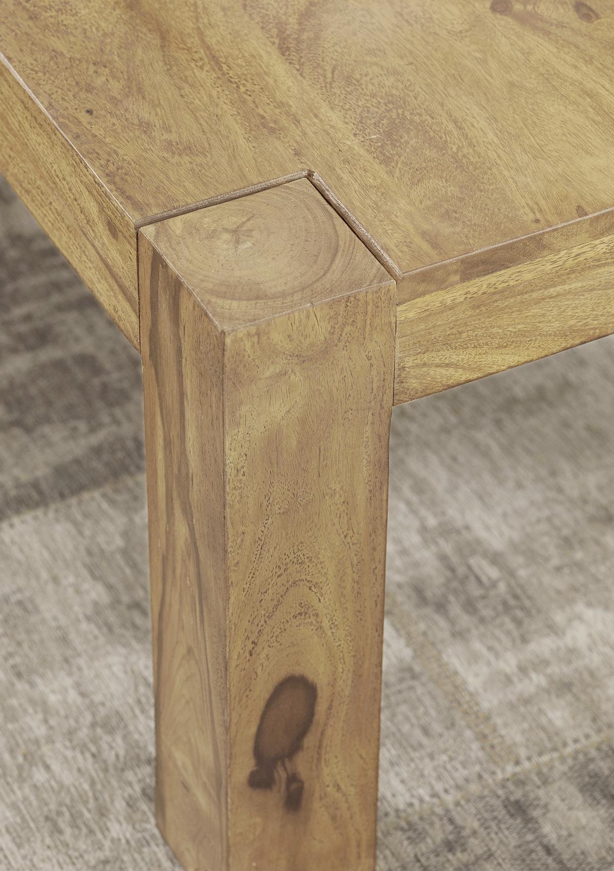 Konferenčný stolík Mumbai masív - farba akácie, Design, drevo (60/60/40cm) - MID.YOU