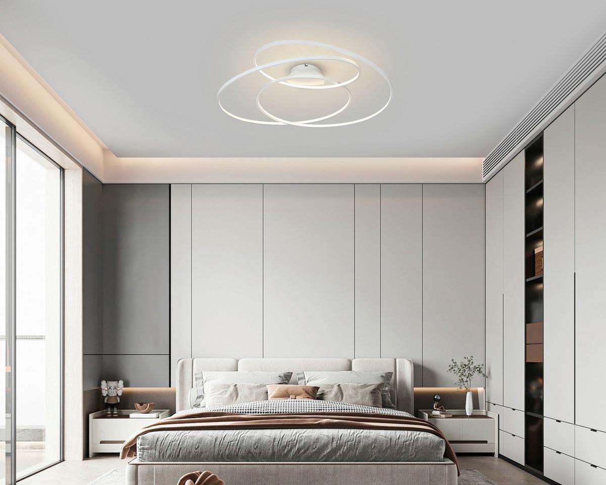 LED-Deckenleuchte Jesse - Weiß, Kunststoff/Metall (80/65/14,5cm) - Luca Bessoni