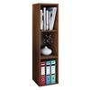 DVD-Regal Mit 3 Fächern Mendas B: 34 cm Nuss Dekor - Nussbaumfarben, Basics, Holzwerkstoff (34/107/29cm) - MID.YOU