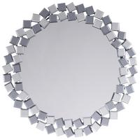 Wandspiegel Mosaic 1825 Silber / Grau - Silberfarben/Grau, Basics, Glas/Holzwerkstoff (80/80/1,6cm) - Kayoom