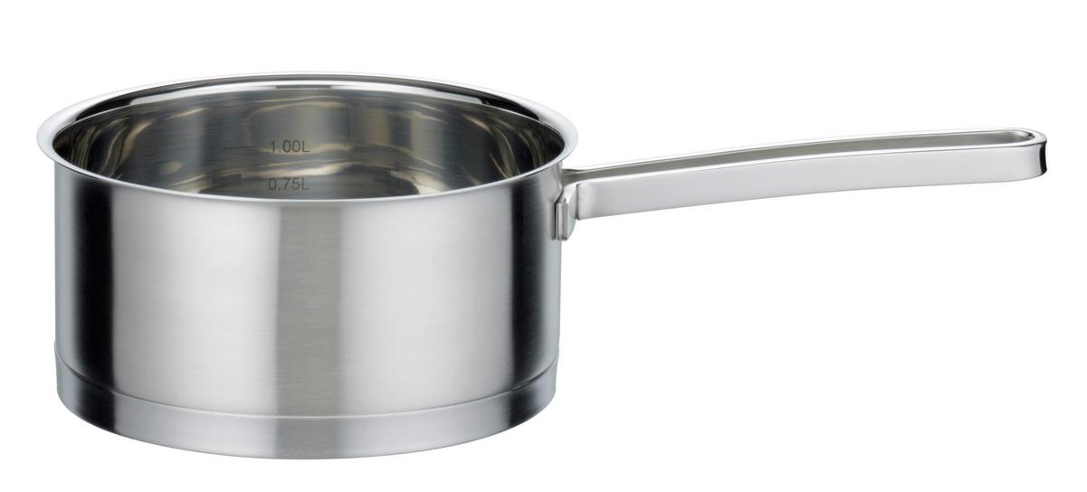 Kochtopfset Edelstahlfarben - Klar/Edelstahlfarben, Basics, Glas/Metall - GSW