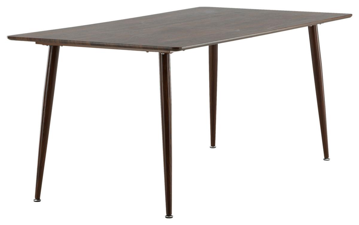 Esstisch Polar - Braun, Design, Holzwerkstoff/Metall (180/90/75cm) - Livetastic