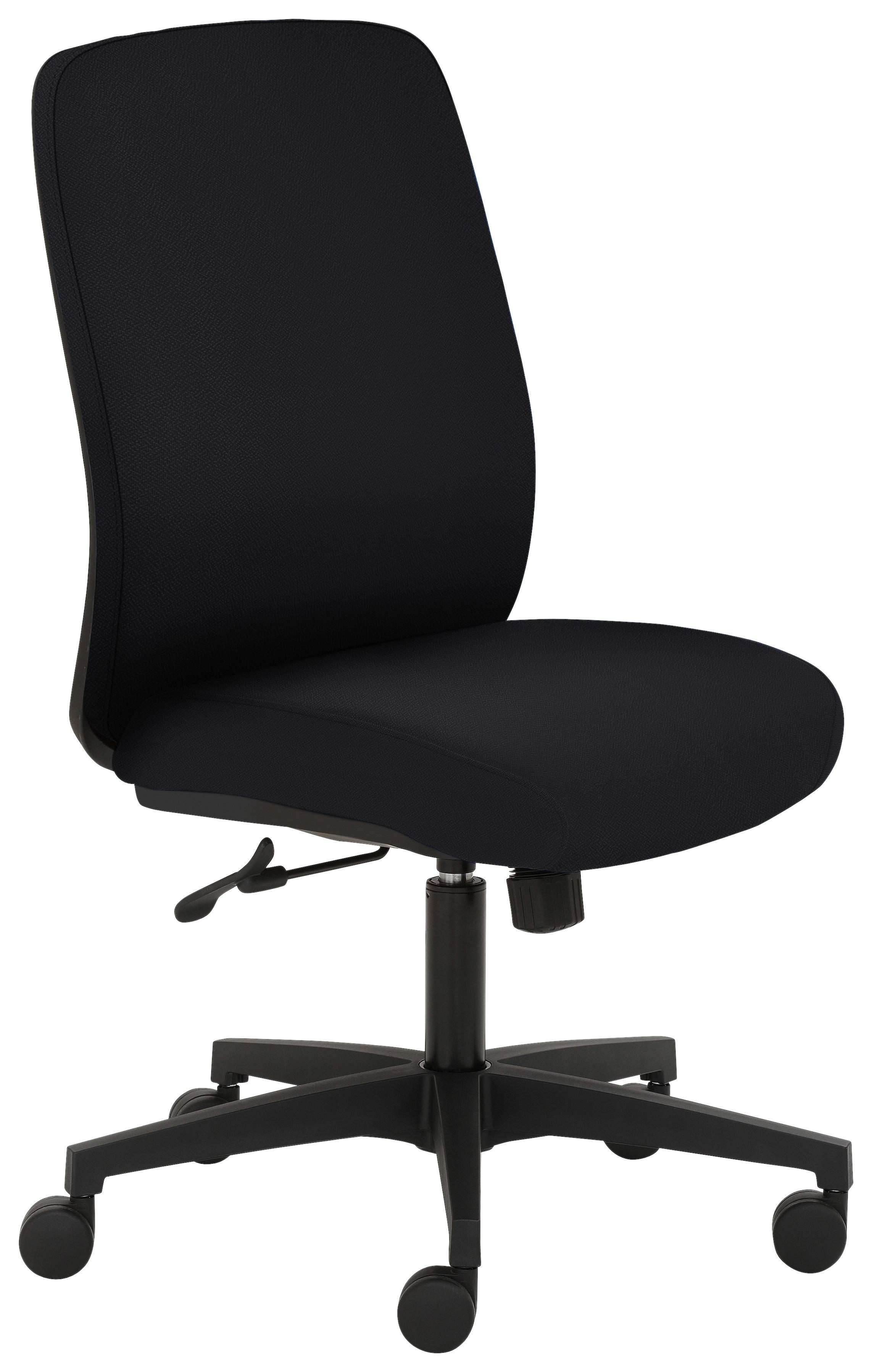 Drehstuhl Mytriton Schwarz B: 62 cm - Schwarz, ROMANTIK / LANDHAUS, Holz/Kunststoff (62/105-116/63cm) - MID.YOU