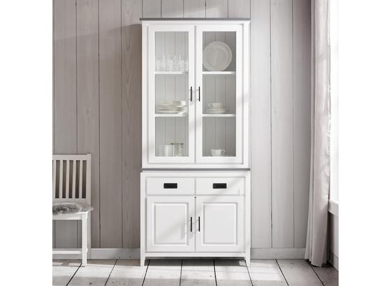 Kredenc Liana - sivá/biela, Moderný, kov/drevo (92/203/40cm) - Mömax modern living Kredenc Liana - sivá/biela, Moderný, kov/drevo (92/203/40cm) - Mömax modern living