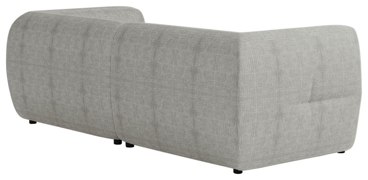 Sofa Laos Creme/schwarz, 240 Cm - Creme/Schwarz, Design, Textil (240/80/95cm) - MID.YOU