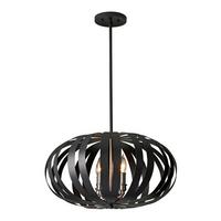 Kronleuchter Fe-Woodstock-P-M - Schwarz, Design, Metall (55.2/39.4cm) - Elstead Lighting