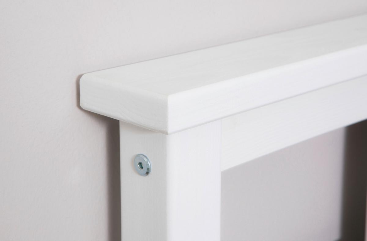 Posteľ z masívnej borovice Merci, 90x200cm, biela - biela, Konventionell, drevo (90/200cm) - MID.YOU