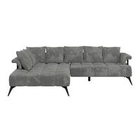 Ecksofa Vanessa Grau 200x297 cm - Schwarz/Grau, MODERN, Textil (200/297cm)