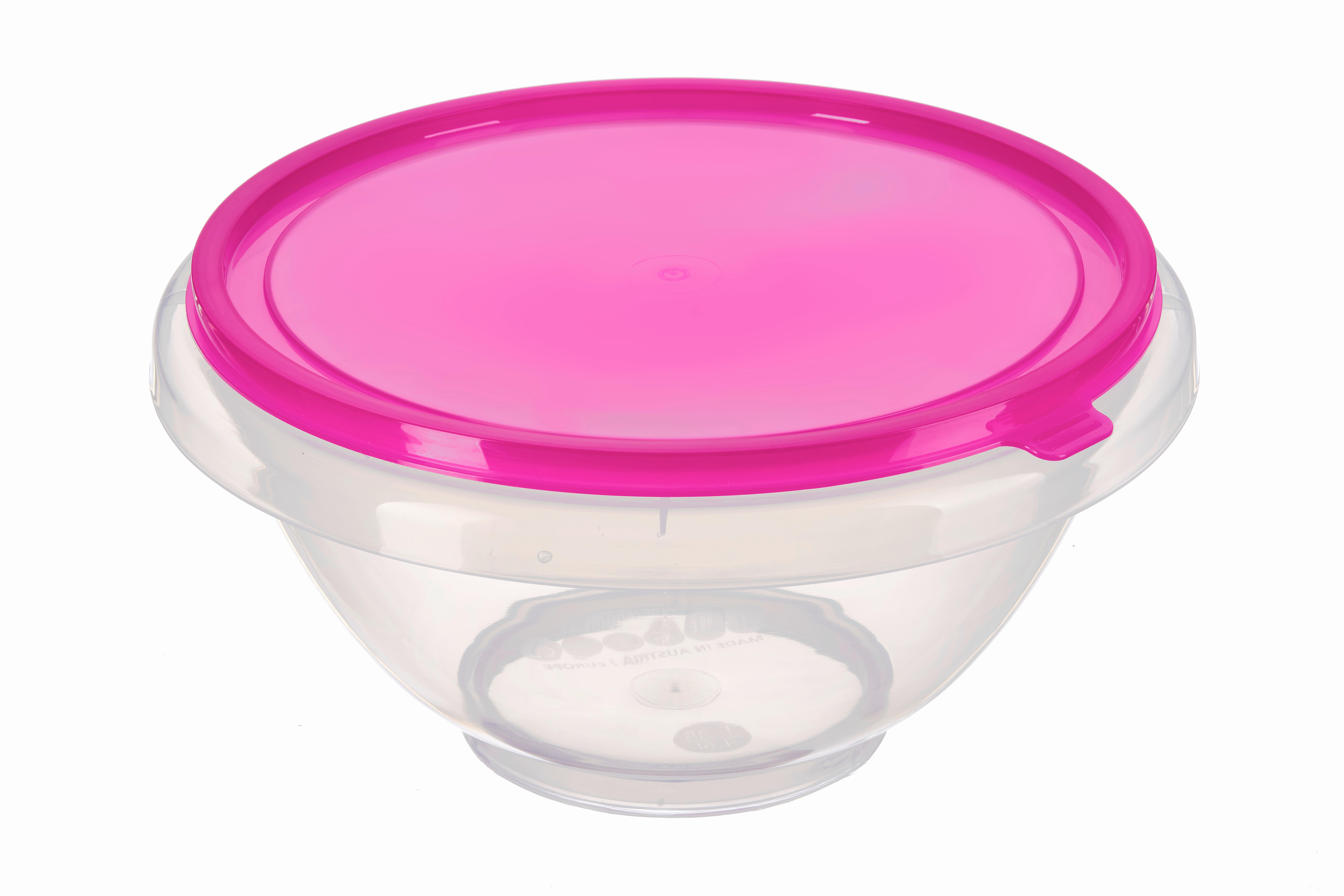 Rührschüssel aus Kunststoff transparent Becki, D: ca. 25cm - Blau/Transparent, KONVENTIONELL, Kunststoff (25/14.5cm)
